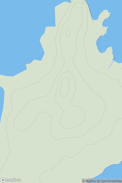 Thumbnail image for Cnoc nan Gobhar [Knapdale and Kintyre] showing contour plot for surrounding peak